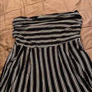 Halter top romper with pockets.